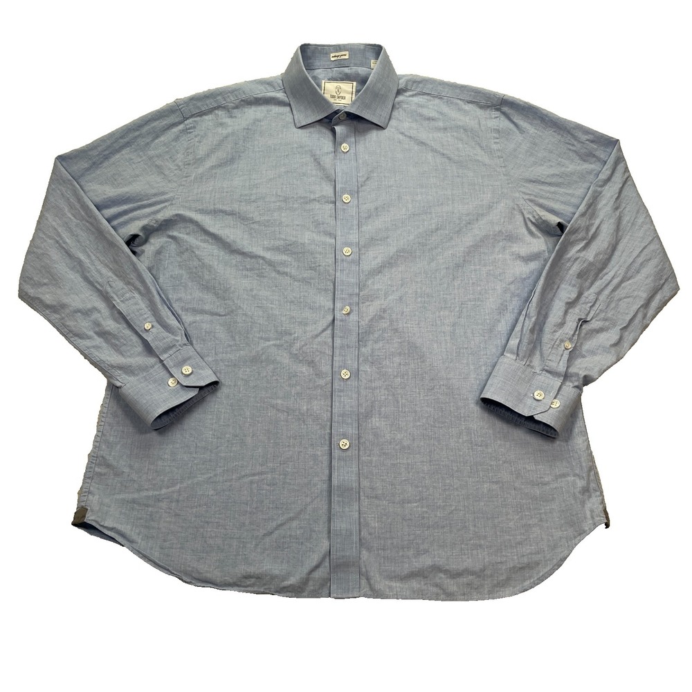 Todd Snyder‎ Melange Yarn Shirt Men's Size 17-34/35 (2XL) Long Sleeve